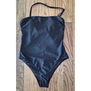 Love & Sports Textured One Piece Bathingsuit Swimsuit Women's Size Medium